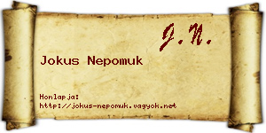 Jokus Nepomuk névjegykártya